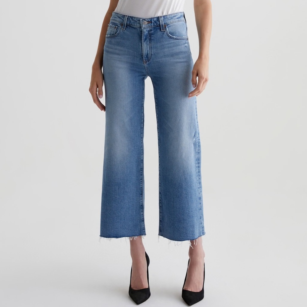 “NEW” AG Goldschmied Saige Wide Leg Crop Jean